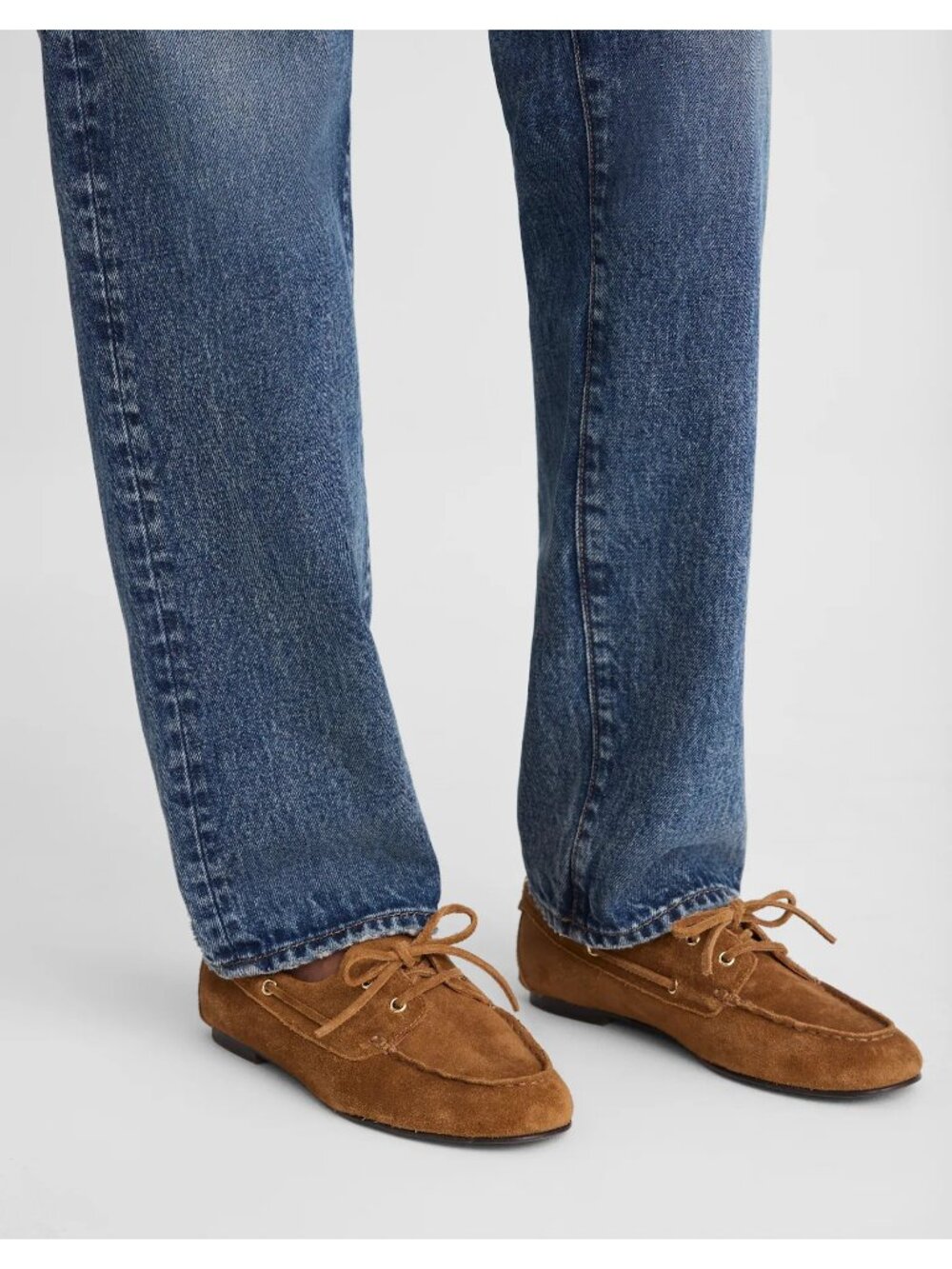 Madewell The Jamie Boat Shoe Women’s 9M Dried Acorn Suede NWOB Extra Laces - Picture 2 of 16